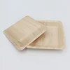 Eco disposable sushi plate wooden plates cutlery areca leaf plate