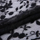 Industry High Quality Stock A Lot Mesh Hand Embroidery Net Fabric Knitting For Dress