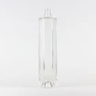 750ml wholesale super flint empty liquor glass bottle with screw cap