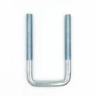 Heavy duty stainless steel hino square flat u shape type bolt pipe clamp for truck chassis