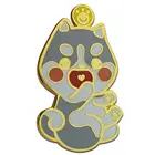 Custom Gold Color Metal Hard Enamel Grey Wolf Pin Dog Hard Enamel Pin
