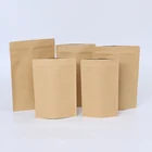 High Quality Customized Logo Zipper Lock Stand Up Plastic Weed Packaging Kraft Paper Seeds Bag*