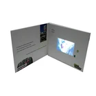Customized printing and design lcd video greeting card video brochure box