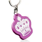 Manufacturer custom cheap hs code for keychain helmet keychain heart keychain