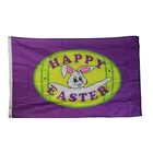 New Digital Printing Custom 100% Polyester Multi - size Easter Flag