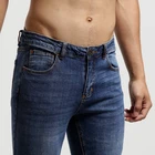 Jeans Designer Jeans Prices New Design Indigo Jeans Slim Fitting Dark Blue Men's Jeans Pants Denim