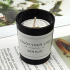 Wax Candles Wholesale Colorful Luxury Soy Wax With Private Label Scented Glass Jar Candles