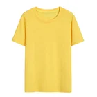 Different colors organic cotton kids children t shirt plain boys and girls sport t shirt basic casual t-shirt