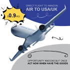 FBA cheap air shipping freight rates door to door from China to USA/UK Amazon warehouse with ddp price