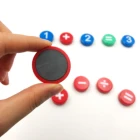 Colorful Circular Plastic Fridge Magnets Whiteboard Sticker