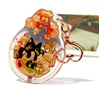 VOGRACE see-through transparent epoxy custom acrylic keychain acrylic charm