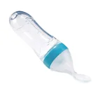 Baby Silicone Feeding Bottle with Spoon