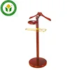 Hotel room vertical antique wooden clothes tree coat hanger stand