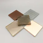 A Grade tempered wire mesh security glass craft glass for decoration