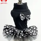 Fashion Sweet Puppy Dog Dress Dot Printed Princess Wedding Dress Skirt Pet Dog Lace Cake Camisole Tutu Dress for Small Dogs