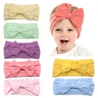Kids accessories thin hairband bandana custom baby girl head band spandex knitted hair wrap band turban knot headband