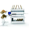 carton box packing tables industrial storage warehousing packing workbench with picking cart