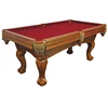 9 Ft Red Pool Table Model Billiard Playing Cloth for public places