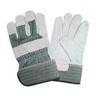 NMSHIELD Industrial safety yellow cow spilt leather gloves
