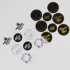 Custom logo printing label round sticker thank you sticker