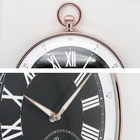 Clock For Decoration Clock 13 Inch Pocket Watch Shape Fancy Design Cheap Plastic Wall Clock For Home Decoration