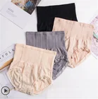 Simple Solid color Reduce belly Body Breathable nylon Body shaping pants