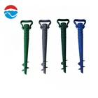 China wholesale umbrella parts 40CM PP plastic beach umbrella base sand anchor