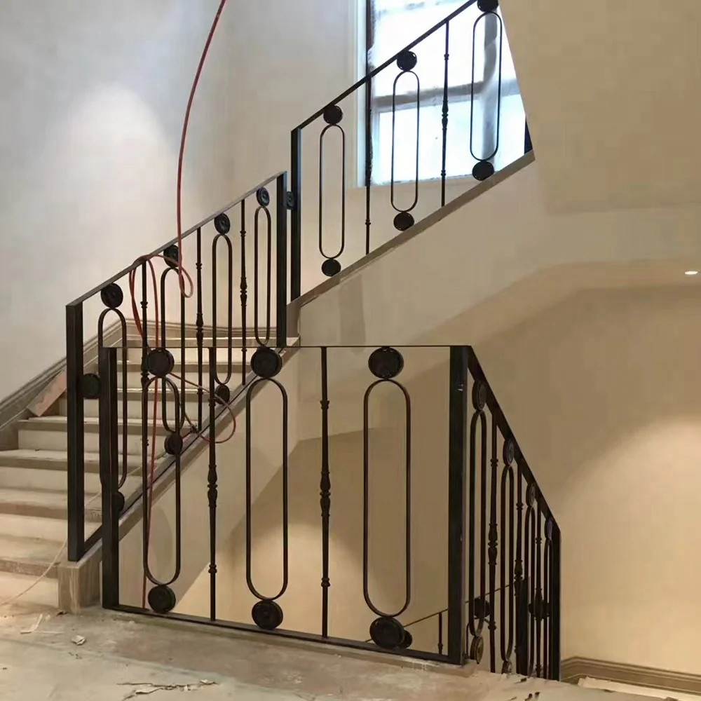 Modern Design Luxury Interior Wrought Iron Handrail Outdoor Wrought Iron Stair Railings Buy Antique Iron Stair Railings Black Iron Stair