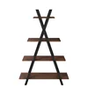 Modern custom small portable bookcase bookshelf ladder wooden/home bookcase shelf for sale