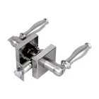 Safe tubular mechanism double sided door handle lever lock