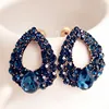 2019 Fashion New woman Earing Bijoux Blue Zircon Stud Earrings For Women Wedding Jewelry Earings hand made fashion earrings
