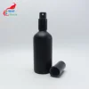 Luxury black 100ml glass bottle spray with metal black spray cap for deodorant gb006E