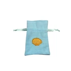 Custom cotton drawstring bag lavender linen sachet