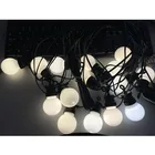 rubber wire outdoor IP44 IP65 waterpoof durable quality 40pc ball led fairy lights