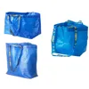 Lager blue Giant Recyclable Transportation PE Shopping PP Woven Frakta Bag