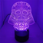 3D led night light 7 colors changing smart touch sensor switch lamp