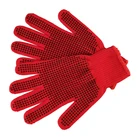 Red Color High Heat Resistant Glove hair curler Flat Iron and Curling Wand Gloves Use For Hair Styling Tools