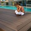 Red wood 140*30mm easy installation WPC decking solid hardwood flooring