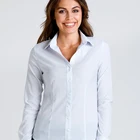 Shirt design long sleeve shirt fashion lady shirt for ladies office wear