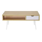 Best price square coffee movable table cabinet storage with drawer for living room