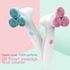Newest 3D smart facial massage 3-heads brush Deep cleansing electronic face cleaner