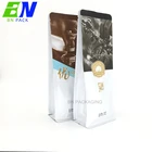 flat bottom pouch matte black coffee bag zip 500g matte black