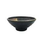 Customizable matte black melamine Japan hotel cutlery thread ramen bowl
