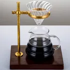 Hot Selling Pour Over Drip Borosilicate Glass Cold Brew Coffee Maker With Cone Coffee Filter