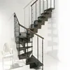 unique design and 44" indoor have the upper hand hollow iron balusters for staircase french design