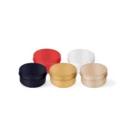 Aluminium Round Metal Tin Container Makeup Box Screw Lid Can