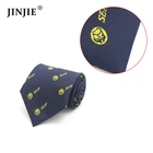 Jinjie New Polyester Silk Neck Ties For Men Wedding And Mens Cheap 8cm Slim Neckties For Business Party