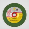 High quality 7 inch 6.0mm thickness green color wiht inner diameter 2.5 mm metal grinding disc