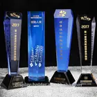 Crystal Diamond Cut Crystal Trophy Diamond Cut Crystal Trophy Blue Sold In Dubai