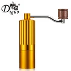 2019 Popular 25 - 28g Big Capacity Cordless Gold Color Aluminium Ally Manual Coffee Bean Grinder Mill